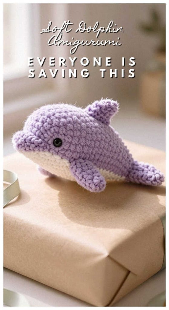 lavender dolphin amigurumi crochet cute plush everyone is saving this idea