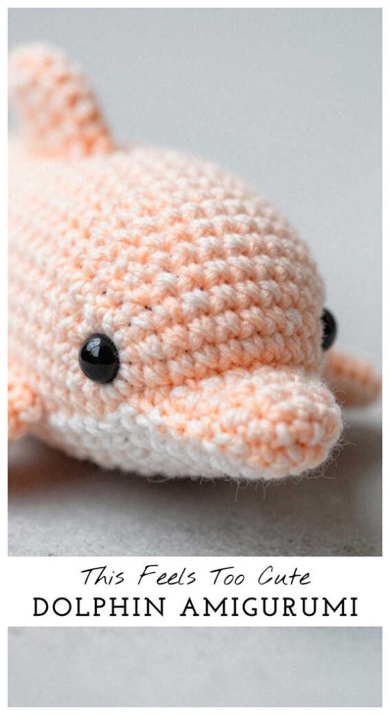 peach dolphin amigurumi crochet cute small plush this feels too cute idea
