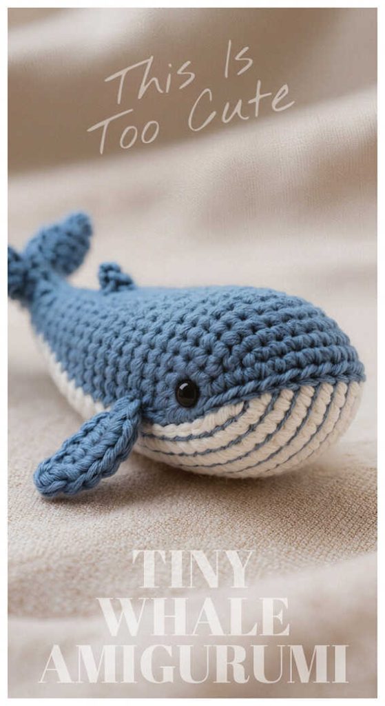 tiny whale amigurumi crochet this is too cute perfect soft handmade gift idea