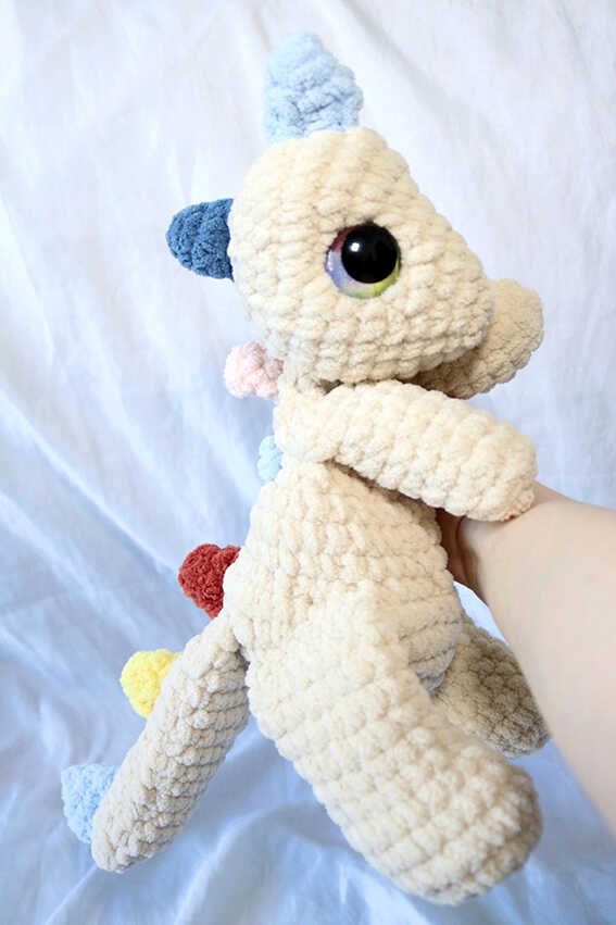 free baby dino amigurumi crochet pattern soft handmade toy perfect for kids gifts