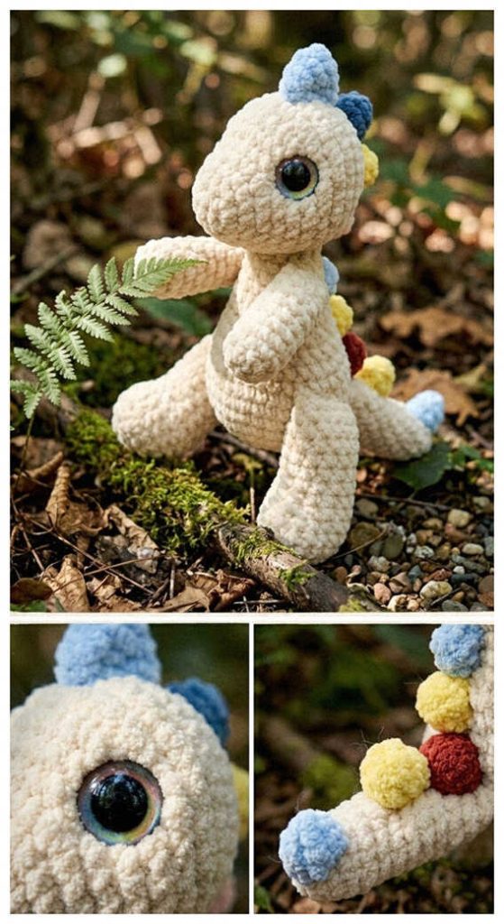 free dinosaur amigurumi crochet pattern cozy plush toy perfect for handmade gifts