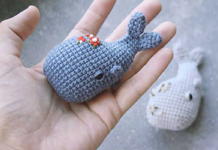 free whale amigurumi crochet pattern small ocean toy cute handmade gift for beginners