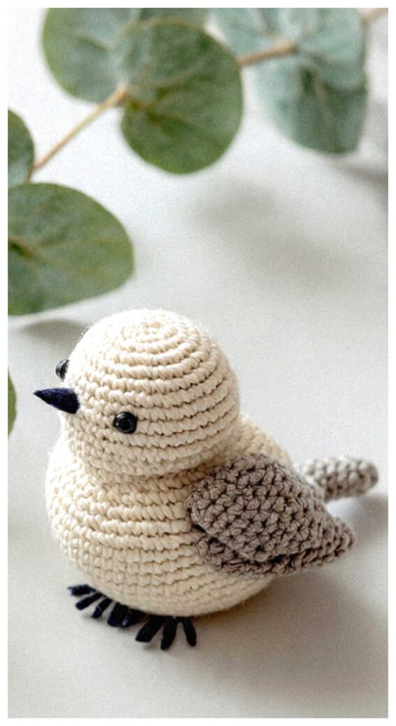simple crochet bird amigurumi soft neutral style perfect handmade decor for modern homes