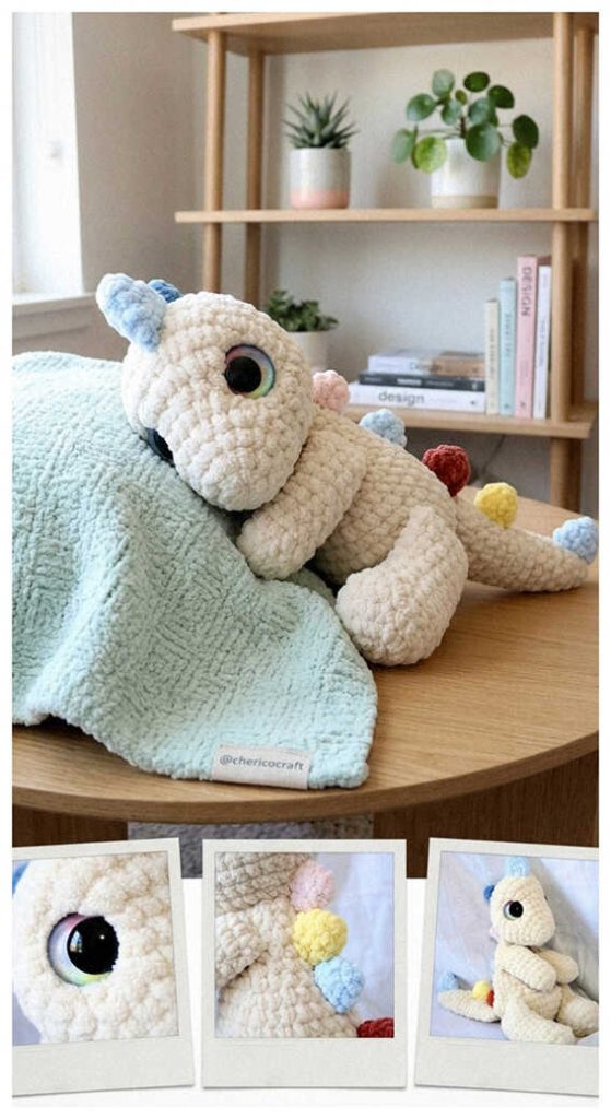 mini dinosaur amigurumi free pattern cute soft toy ideal for baby shower gifts
