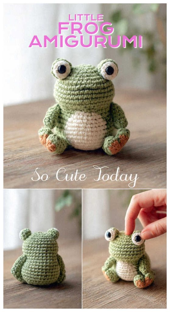 little frog amigurumi crochet cute small plush so cute today idea
