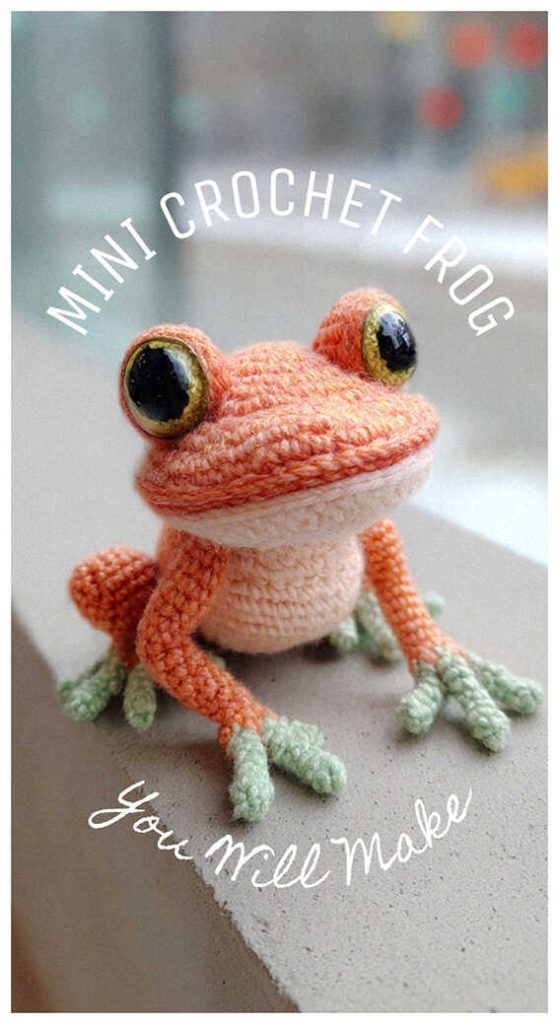 mini crochet frog amigurumi cute plush you will make this idea
