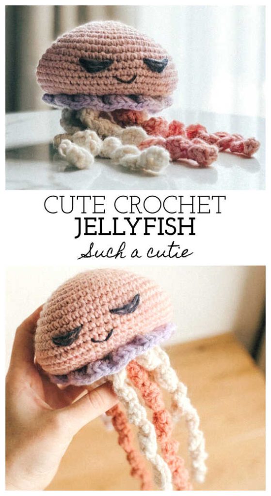 cute crochet jellyfish amigurumi small plush you will love this idea