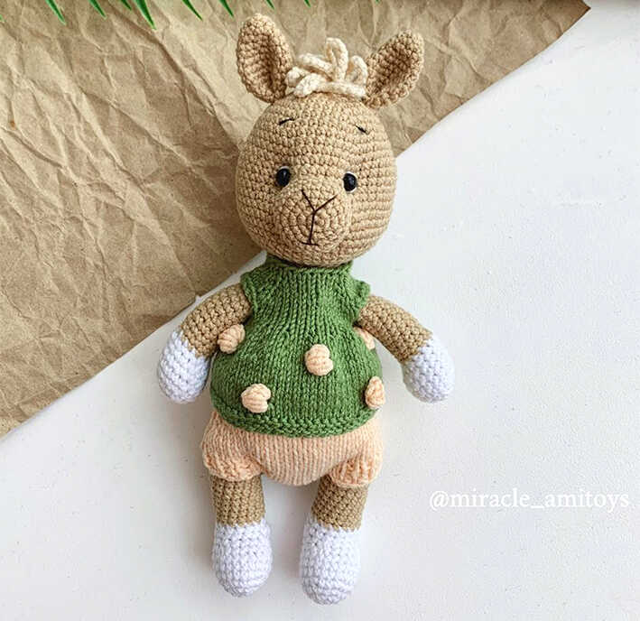 mini llama amigurumi crochet cute plush toy free pattern