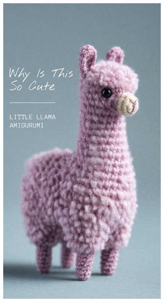 cute purple llama amigurumi crochet why is this so cute handmade toy idea