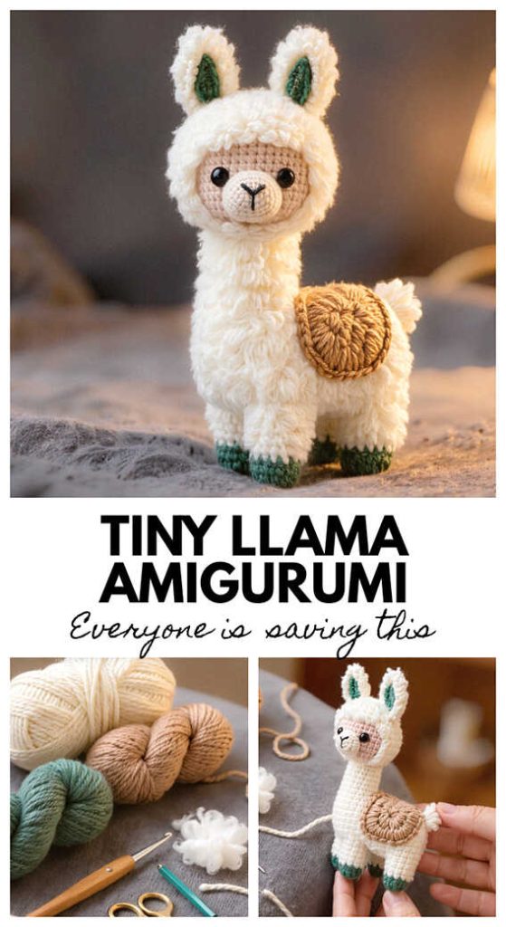 tiny llama amigurumi crochet cute small plush everyone loves this idea