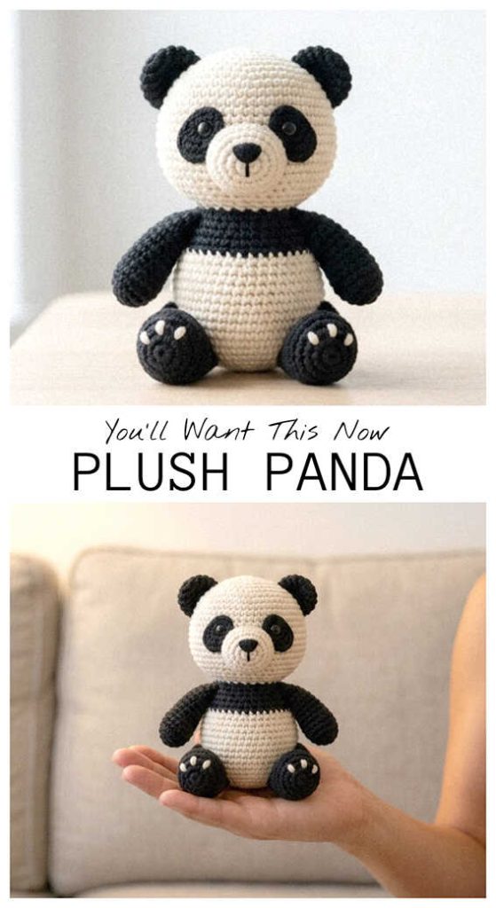 plush panda amigurumi crochet cute small toy you will want this