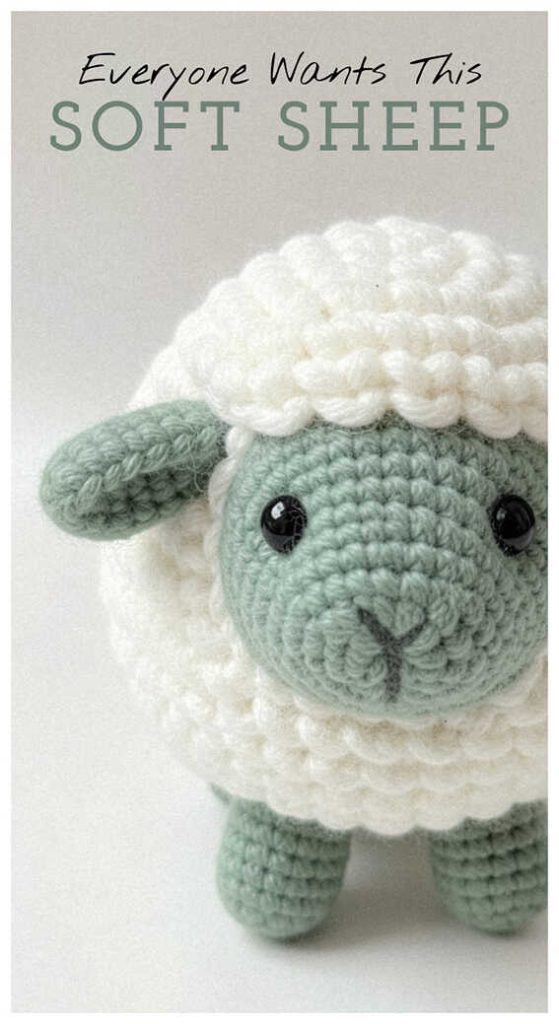 soft sheep amigurumi crochet fluffy plush everyone wants this cute idea