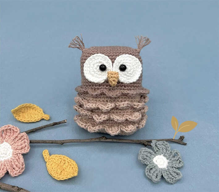 owl amigurumi crochet cute plush toy free pattern