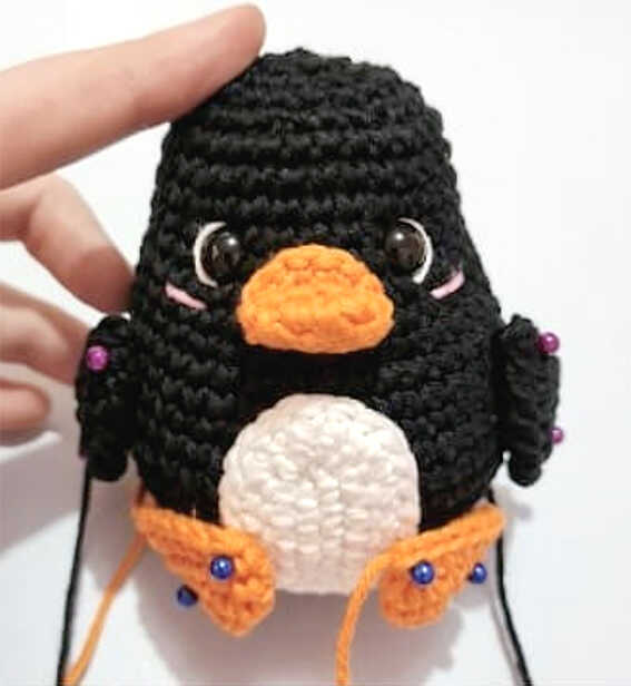 penguin amigurumi crochet assembly detail cute plush free pattern