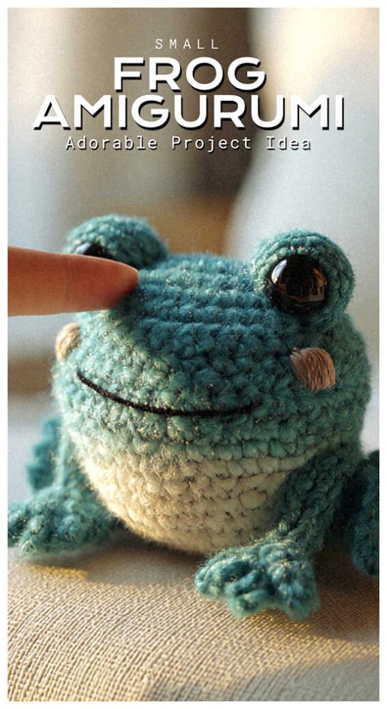 small frog amigurumi crochet cute plush adorable project idea