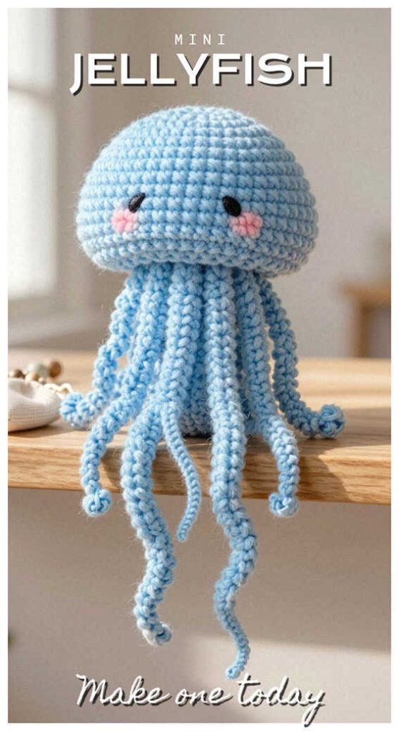 blue jellyfish amigurumi crochet cute plush you will make this idea