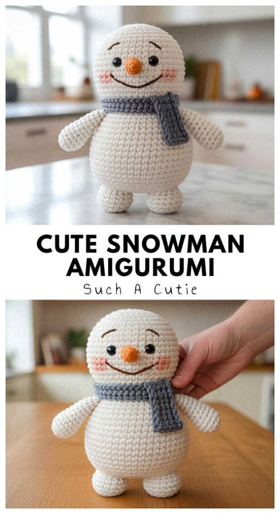 mini snowman amigurumi crochet cute plush you will love this idea