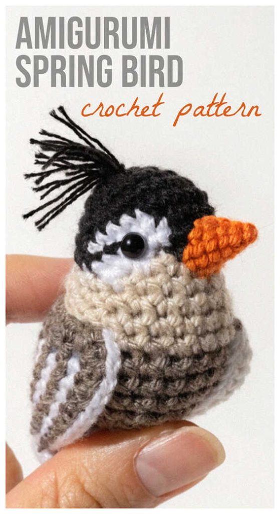 spring bird amigurumi crochet pattern mini cute gift idea trending handmade toy right now