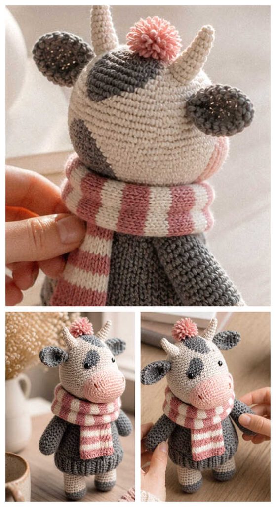 bull crochet doll amigurumi cute handmade toy idea