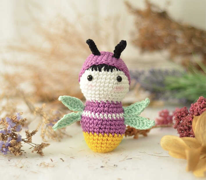 Firefly amigurumi crochet plush toy