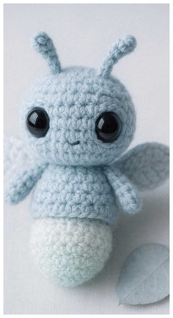 Cute firefly crochet plush toy