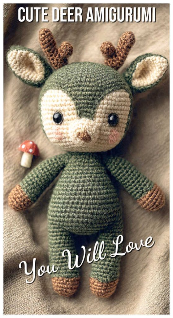 cute deer amigurumi crochet soft plush you will love idea