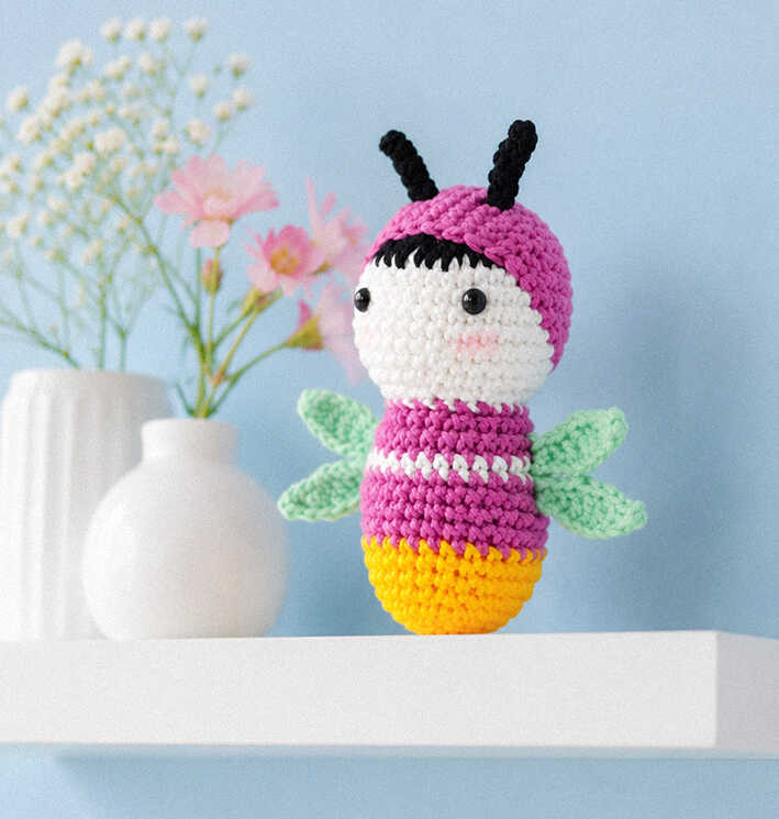 Firefly amigurumi crochet plush toy