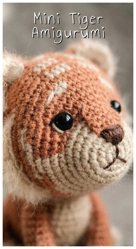 little baby tiger crochet cute handmade toy idea