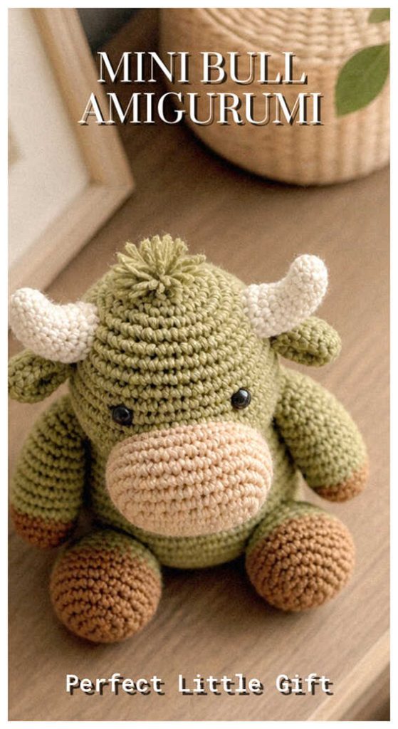 mini bull amigurumi crochet small plush cute idea