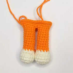 monkey amigurumi crochet legs and body parts step