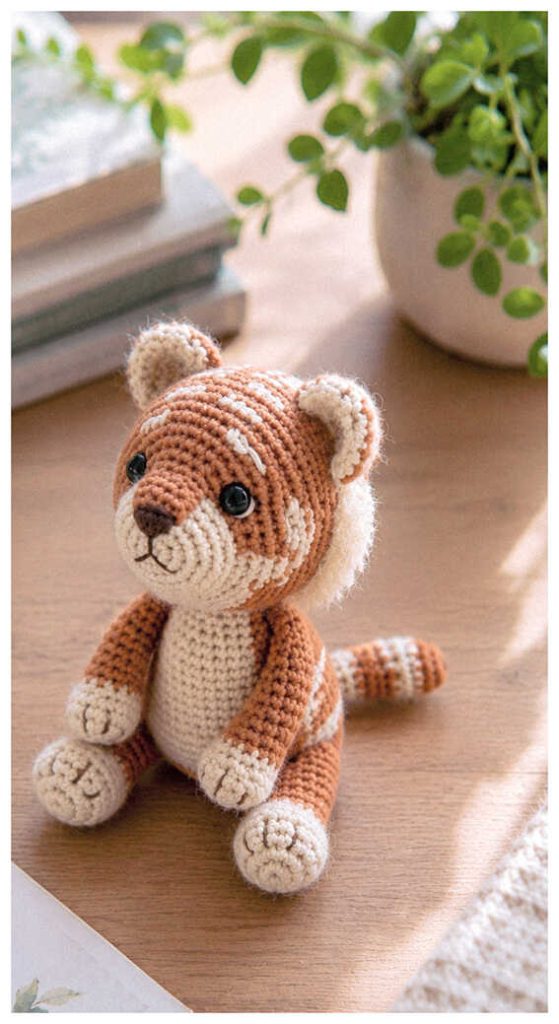 tiny striped tiger amigurumi crochet plush idea