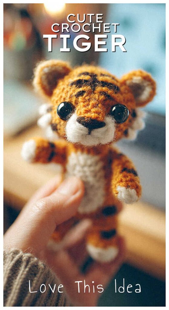 tiny tiger amigurumi crochet cute plush idea