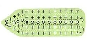 Snake body crochet pattern diagram